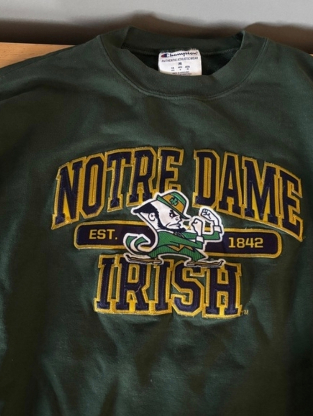 Champion Notre Dame Irish Green Crewneck Sweatshirt